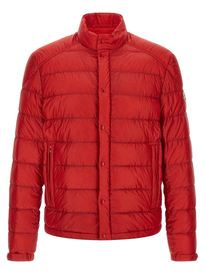 Moncler Selves Puffer Jackets - Rosso | a982e2a8f2509edb107f0bcca32fcc7ef83ba163
