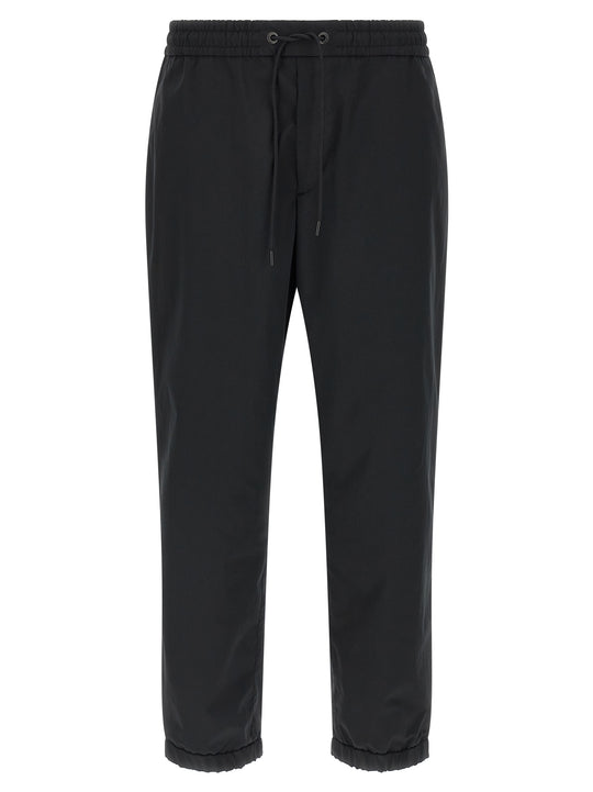 Grosgrain Tape Joggers Pantaloni Nero