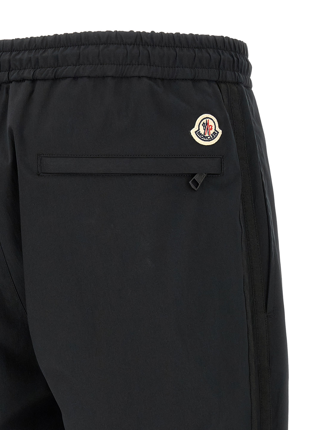 Moncler Grosgrain Tape Joggers Pantaloni - Nero | af96018cc9356437964130786b8e4a6e605bb0b0