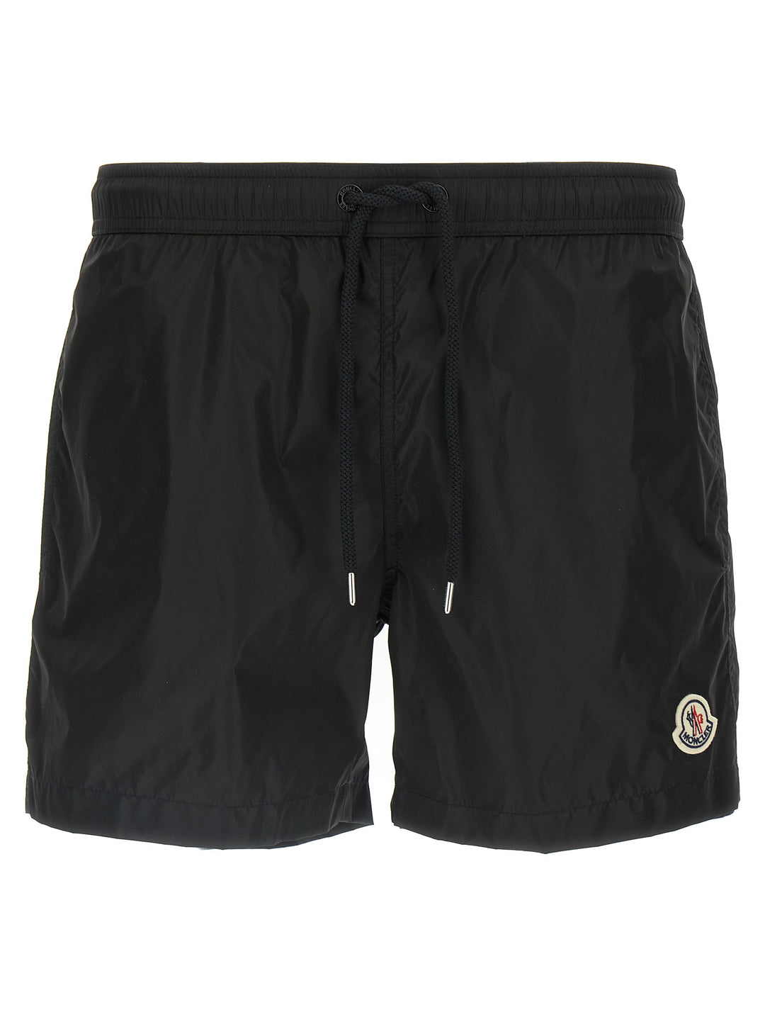 Moncler Logo Patch Swim Shorts Beachwear - Nero | c7a06e3708589efd546c799584523c60729ed141