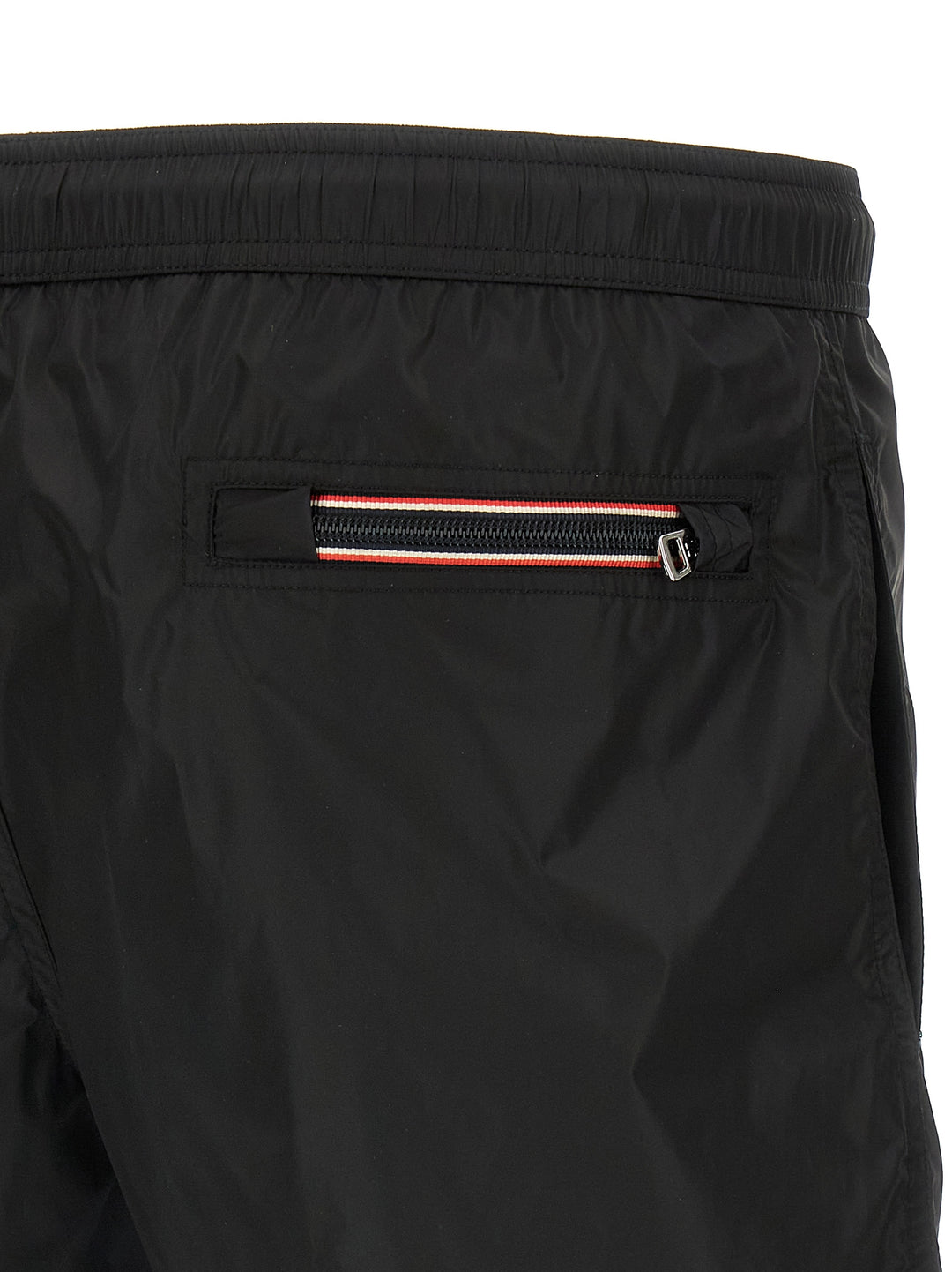 Moncler Logo Patch Swim Shorts Beachwear - Nero | 799a4a64ee77103ffea1f1a085c2139fc24e58c9