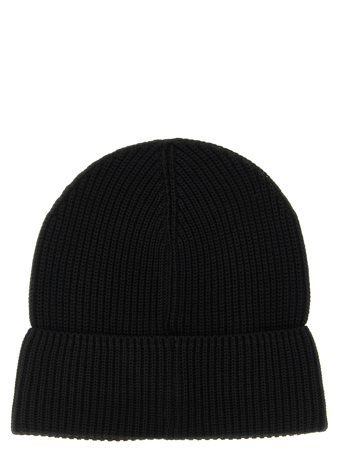 Moncler Logo Patch Beanie Cappelli - Nero | 9bdc573bd603c5e589edc07588b33056e7307b27