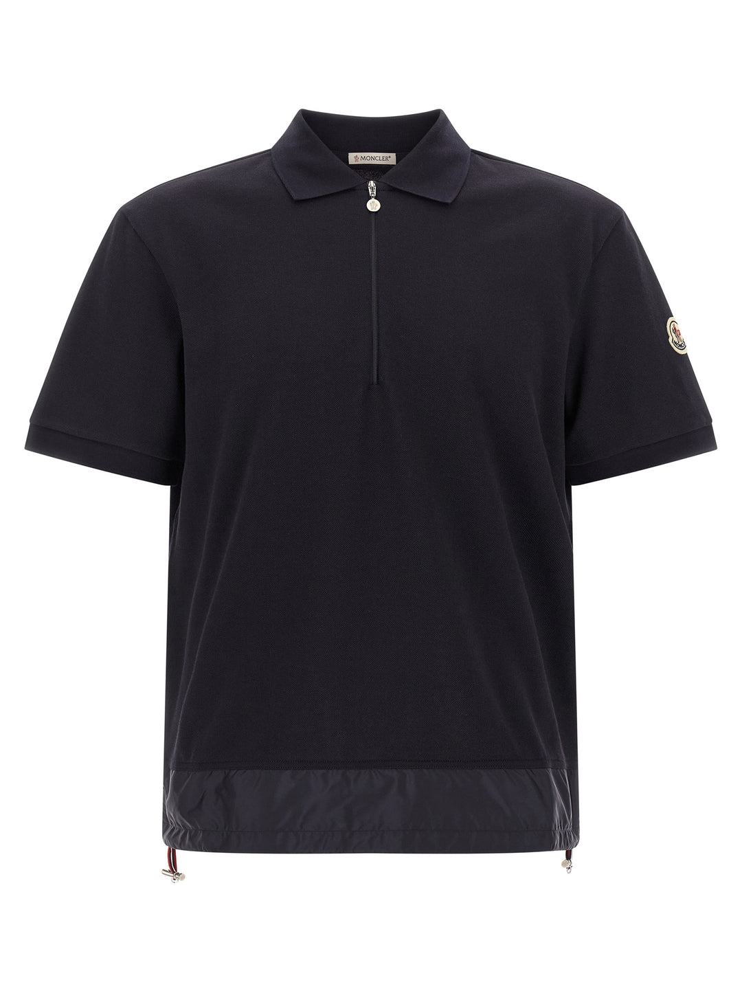 Moncler Half Zip  Shirt Polo - Blu | 3f3cd4862ad9b3a2b69acb98ee405942cd399d24
