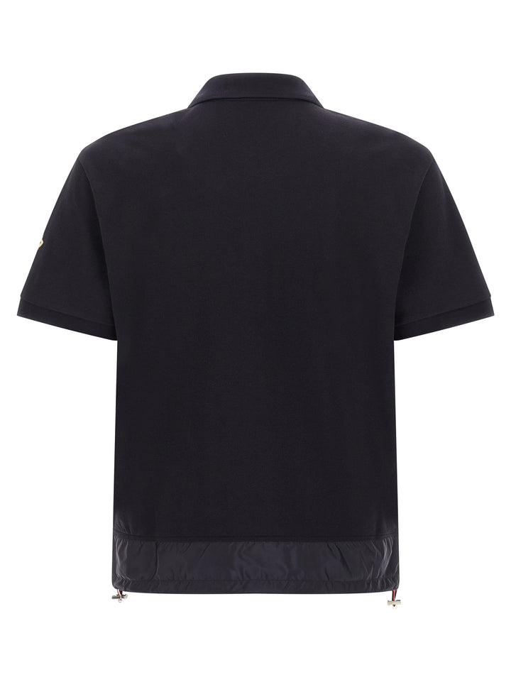 Moncler Half Zip  Shirt Polo - Blu | 53eb1483963ac43c9feab2a0c2e3be296ba45bfa