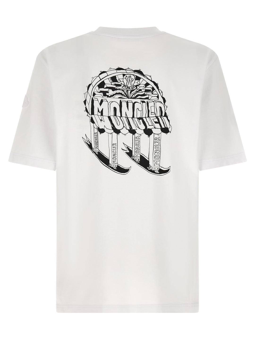 Moncler Embroidery T shirt - Bianco | 1f39bb00d9c14517cf1001f6d7040206939e9438