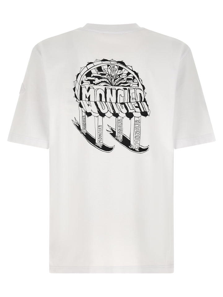 Moncler Embroidery T shirt - Bianco | 1f39bb00d9c14517cf1001f6d7040206939e9438