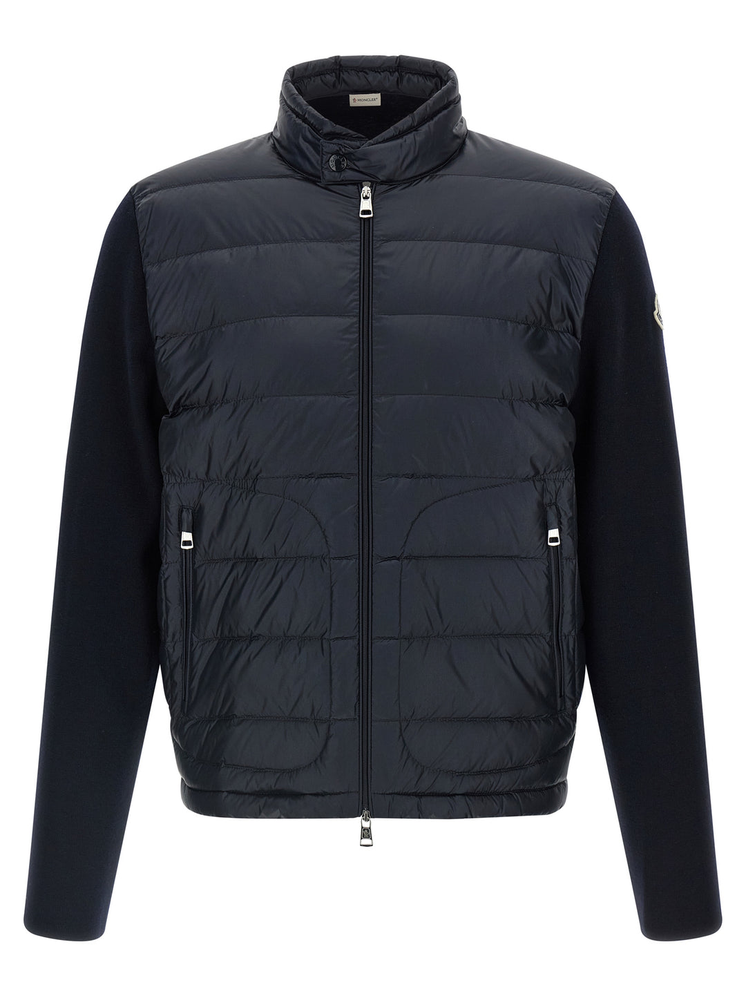 Moncler Padded Cardigan Maglioni - Blu | 89dcaf44605824aca1a0b8966cfbb8ca766c0ca7