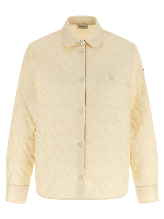 Quilted Overshirt Camicie Beige