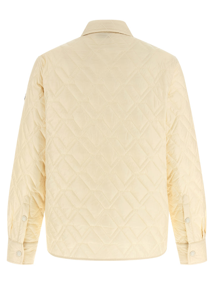 Moncler Quilted Overshirt Camicie - Beige | 425d4d60322ab19c46ff021c2664b9740042ecf4