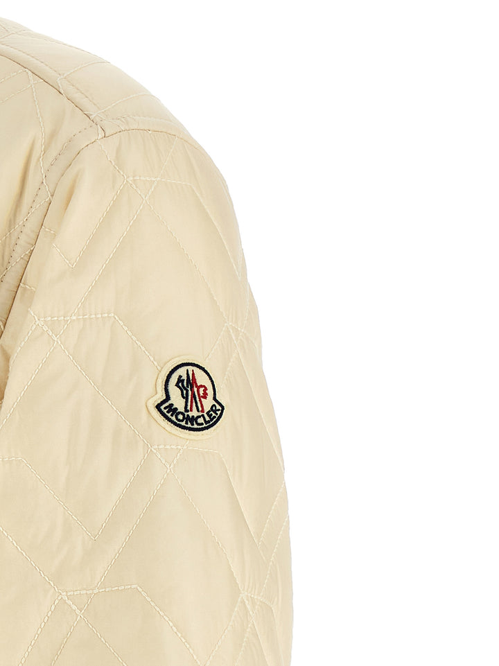 Moncler Quilted Overshirt Camicie - Beige | 924354e8f880556763dd7983725cb2b5662eb8c6