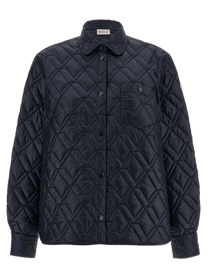 Moncler Quilted Overshirt Puffer Jackets - Blu | 0c3184e0e24c5d35a391217276fbc1f07307bd85