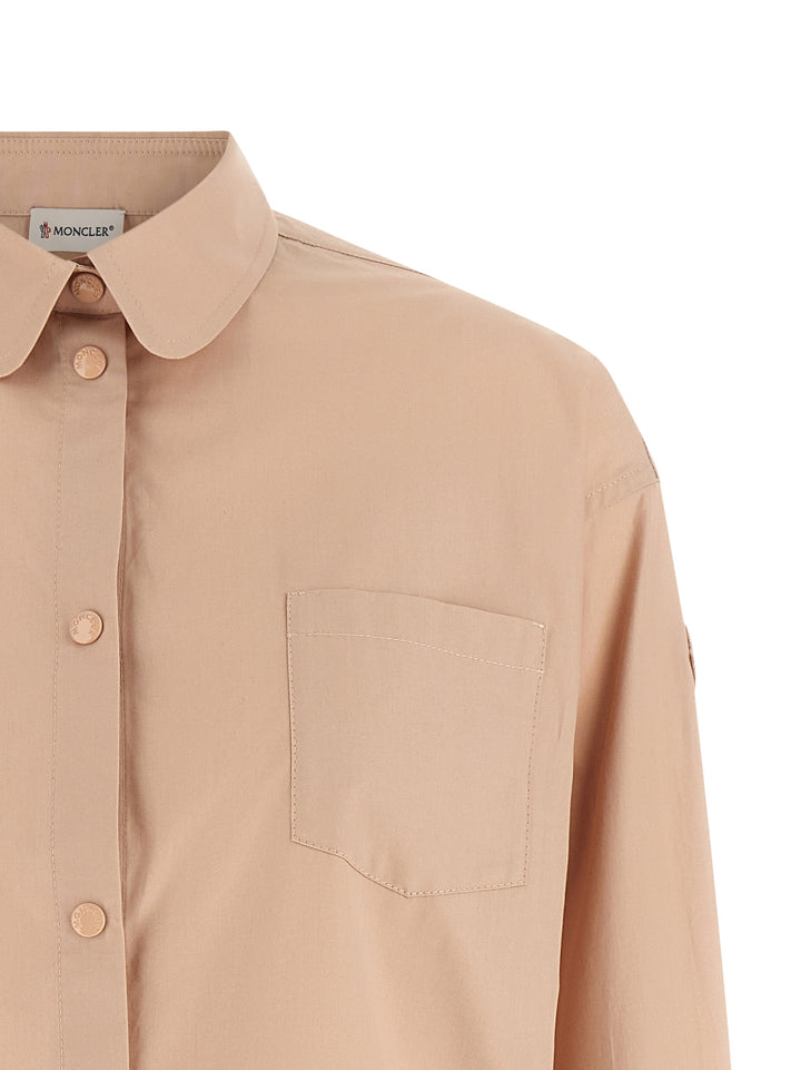 Moncler Cropped Shirt Camicie - Rosa | 117e8b314d11713123ef89fd444500c972f74d73