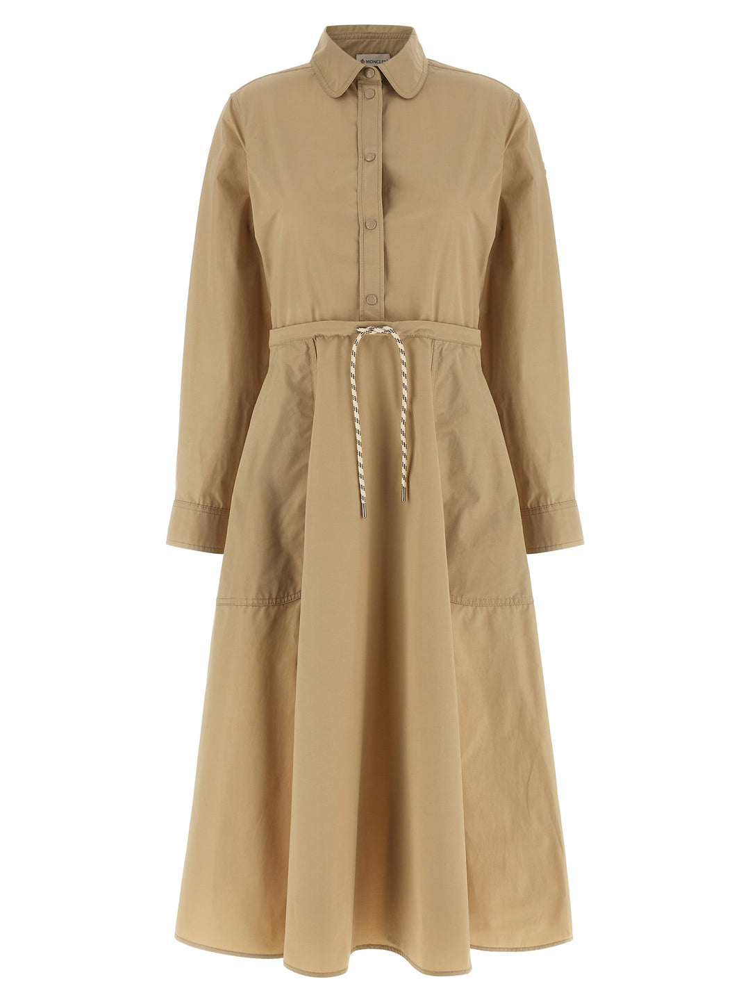 Moncler Chemisier Dress Abiti - Beige | 05a242a7450a548bb778cbcd8033aa223410bf56