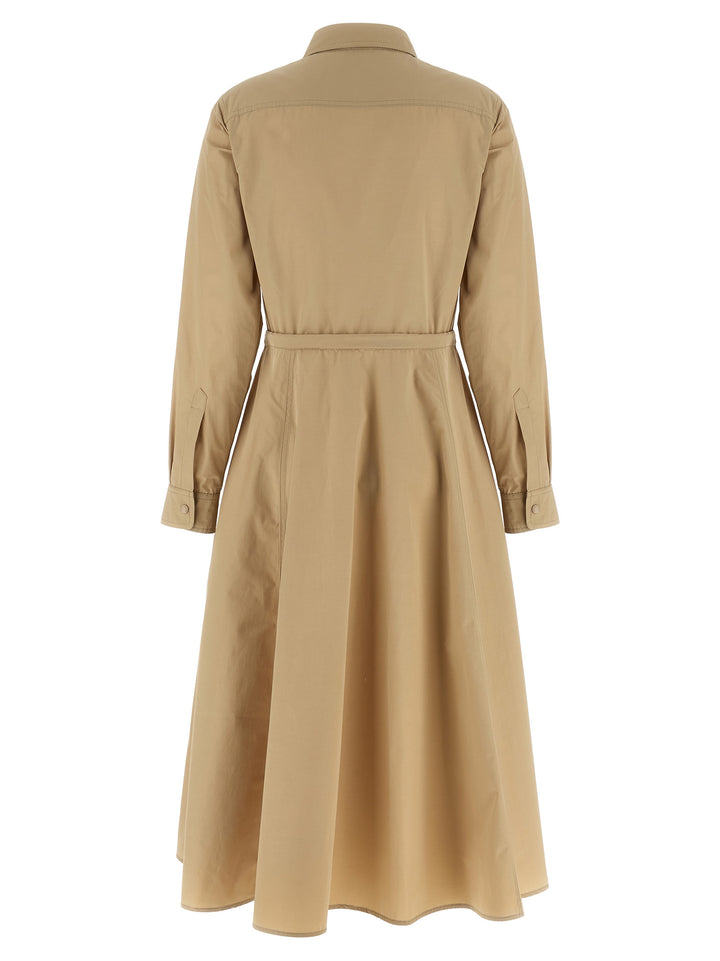 Moncler Chemisier Dress Abiti - Beige | ff7f1016a19758f1a356cec11857e470973ab345