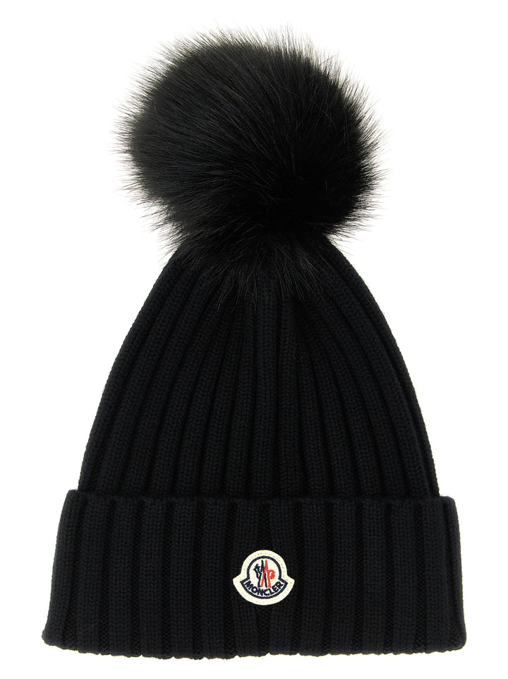Moncler Pompon Beanie Cappelli - Nero | 9b34177b29aa1b69983abfe99154b50a65afb8aa