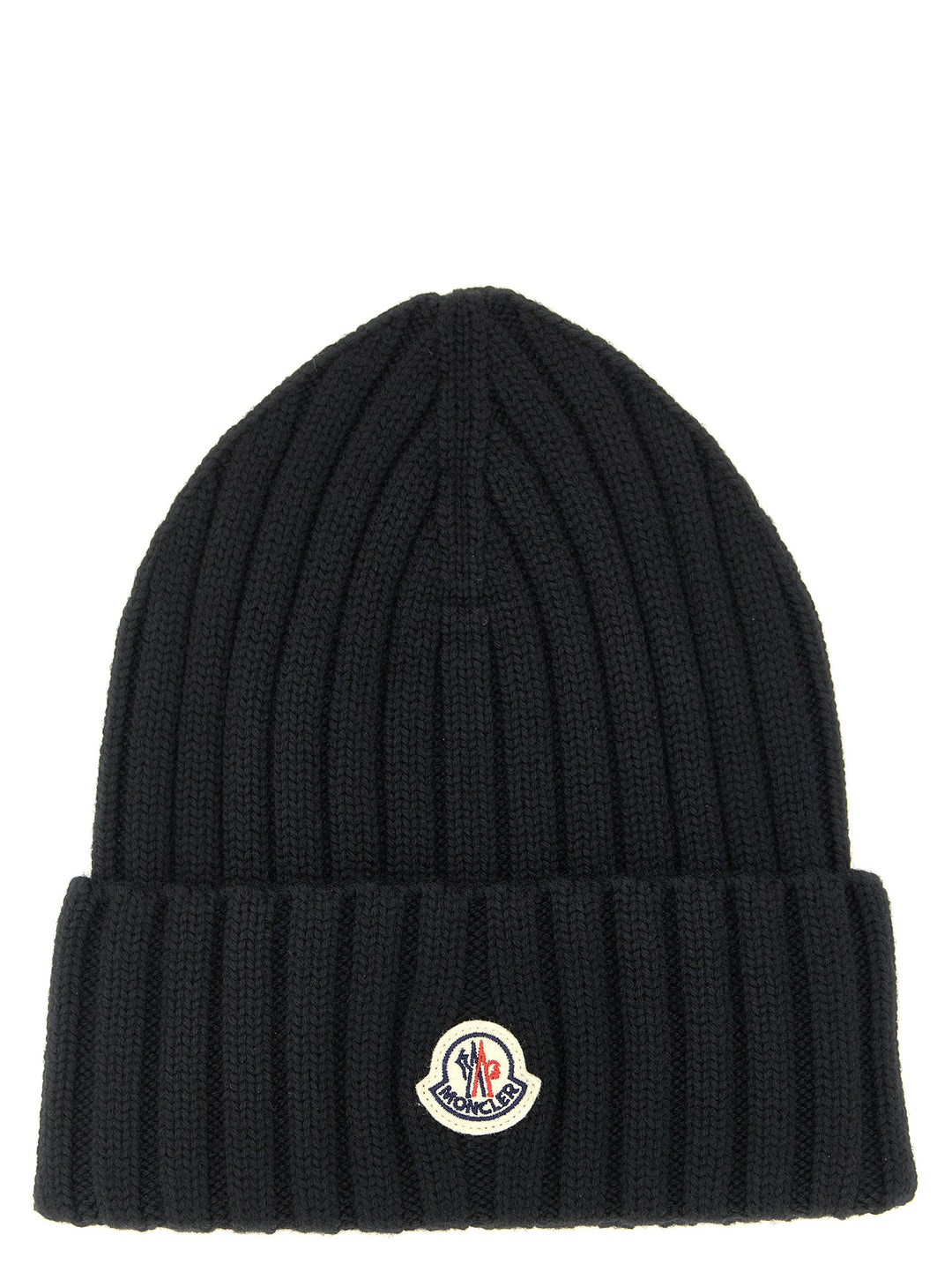 Moncler Logo Patch Beanie Cappelli - Nero | 83f72c47f82937333d0ae0ba7b2d43aca67a3eb9