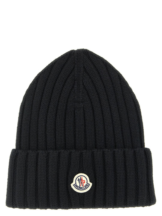 Logo Patch Beanie Cappelli Nero