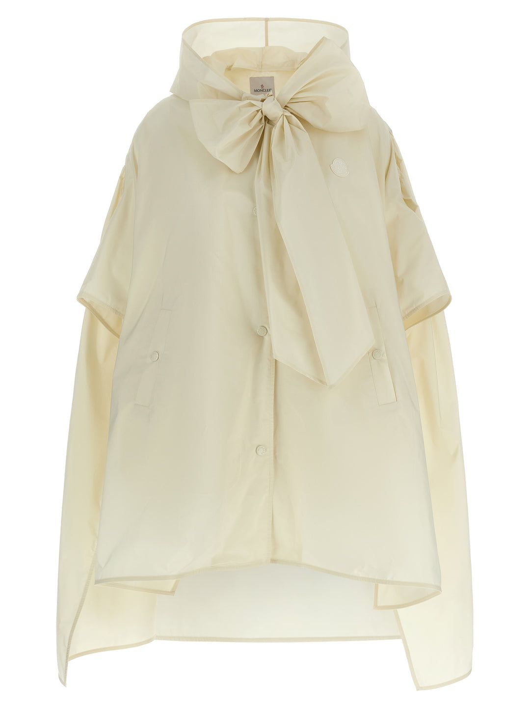 Moncler Taffeta Cape Mantelle - Beige | 631be49da9da5b2a197b86860c525ec5bb28fdc1