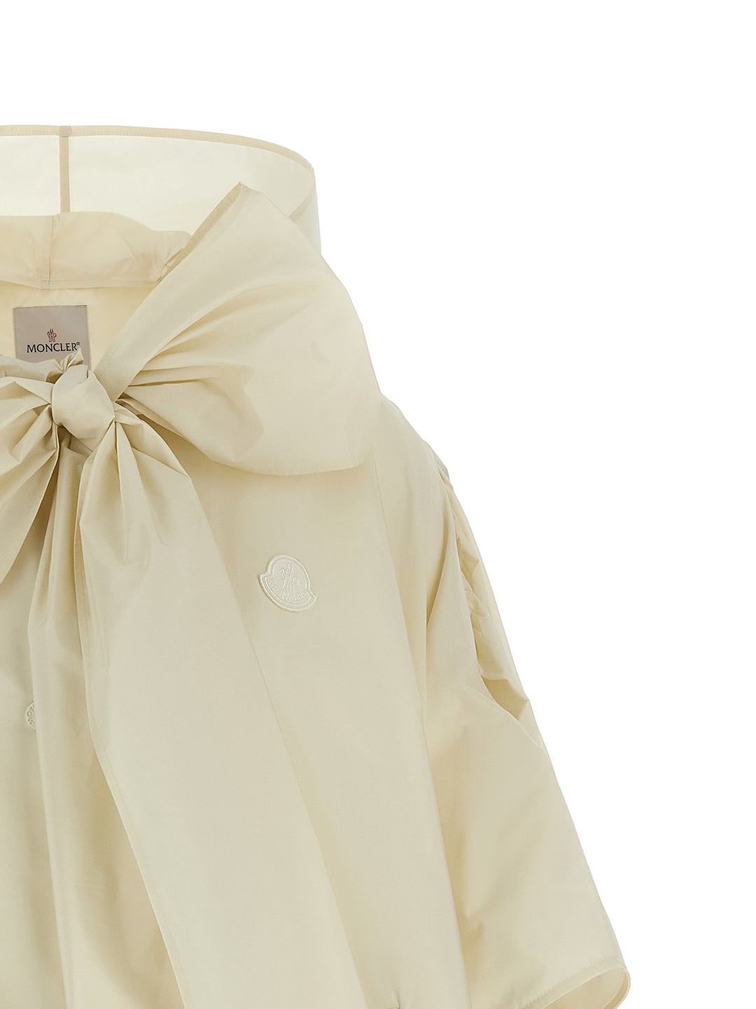 Moncler Taffeta Cape Mantelle - Beige | fc4d057218fa7786a78084a6e8f4b8b28f274f74