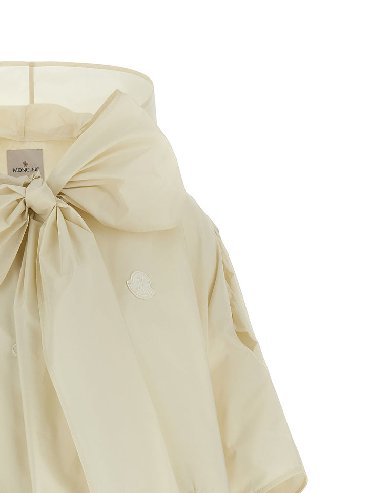 Moncler Taffeta Cape Mantelle - Beige | fc4d057218fa7786a78084a6e8f4b8b28f274f74