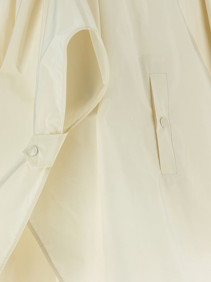 Moncler Taffeta Cape Mantelle - Beige | 255214a40d980d90a4d19adac16c8d67682dbb9d