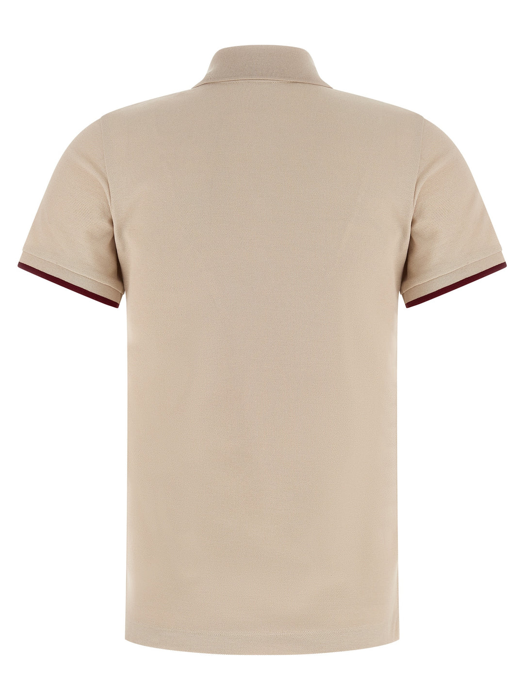 Moncler Logo Patch  Shirt Polo - Beige | 809292de43590b77df5e7a8aa68299e41de286b4