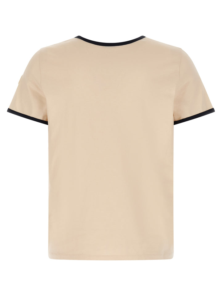 Moncler Logo Embroidery Pocket T shirt - Beige | 7393eb317bf62c54e1af6be6ec3c263d27b4e8aa