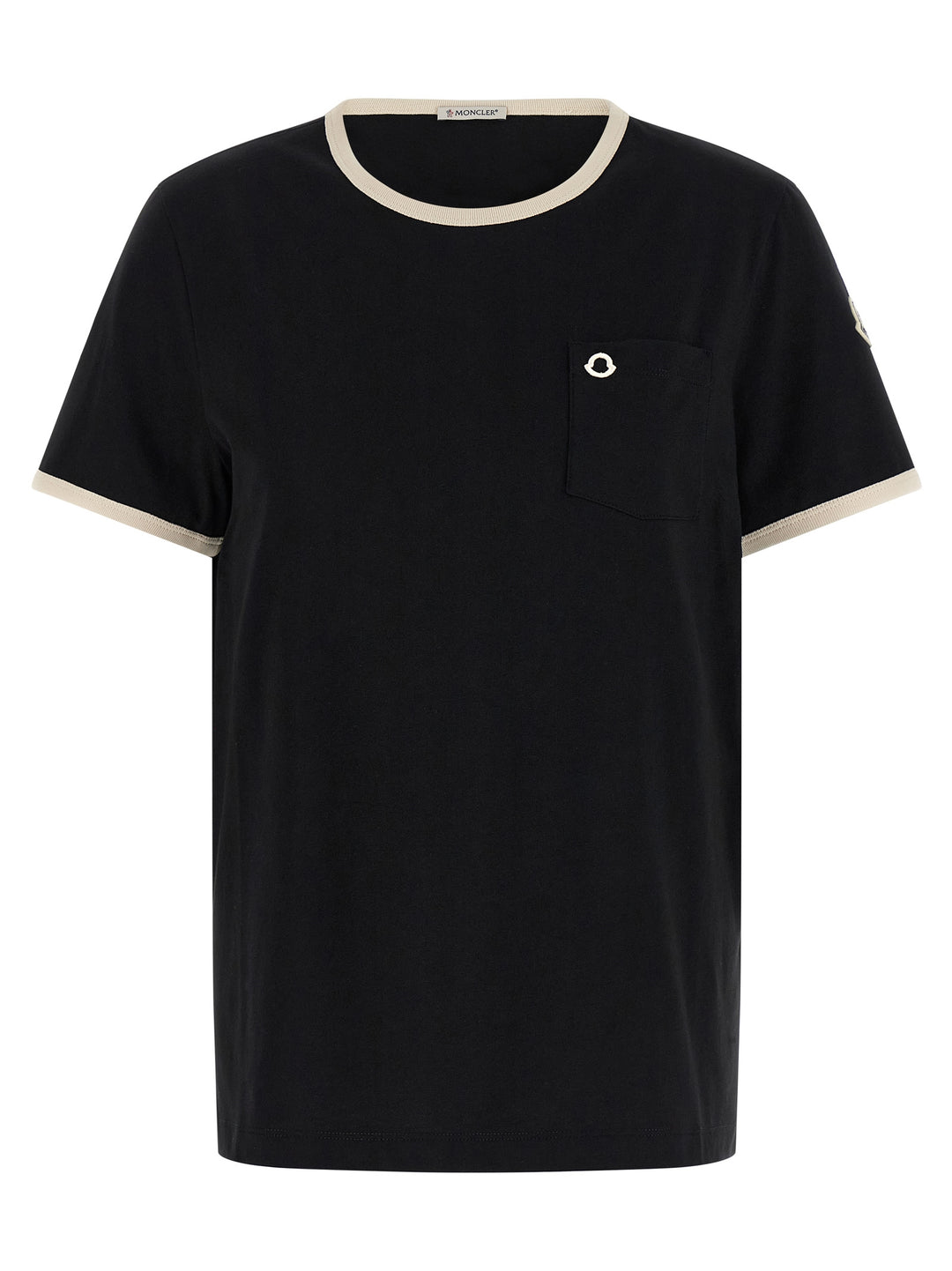 Moncler Logo Embroidery Pocket T shirt - Nero | e04f4144a14cb82fea09782ba7498745d3dec7a1