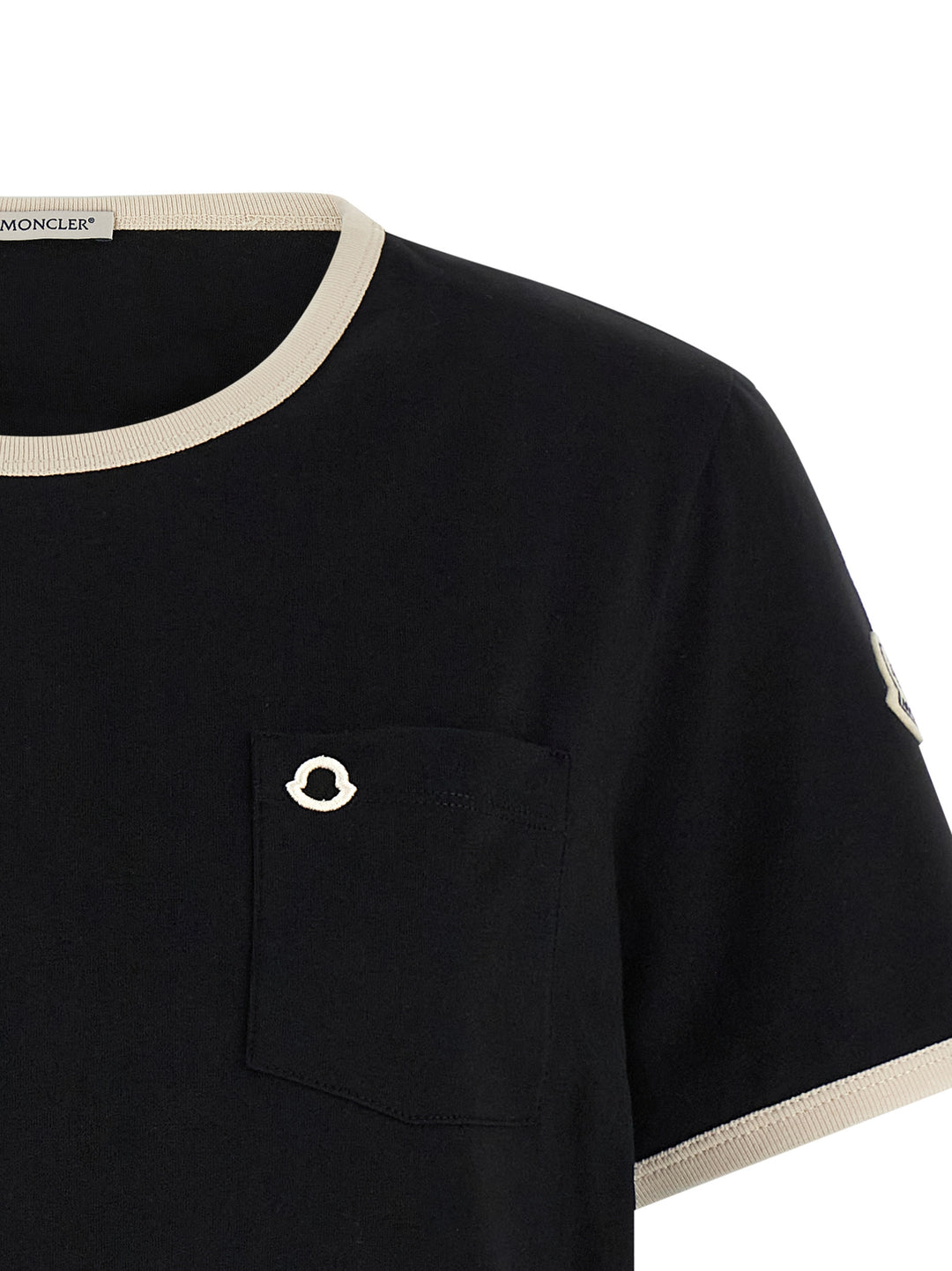 Moncler Logo Embroidery Pocket T shirt - Nero | c549409074802e6a5fad828449dde1fb18547106