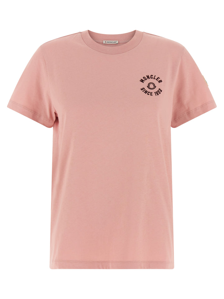 Moncler Logo T shirt - Rosa | a342ffd26883f73892332913c30af2a5ee667124