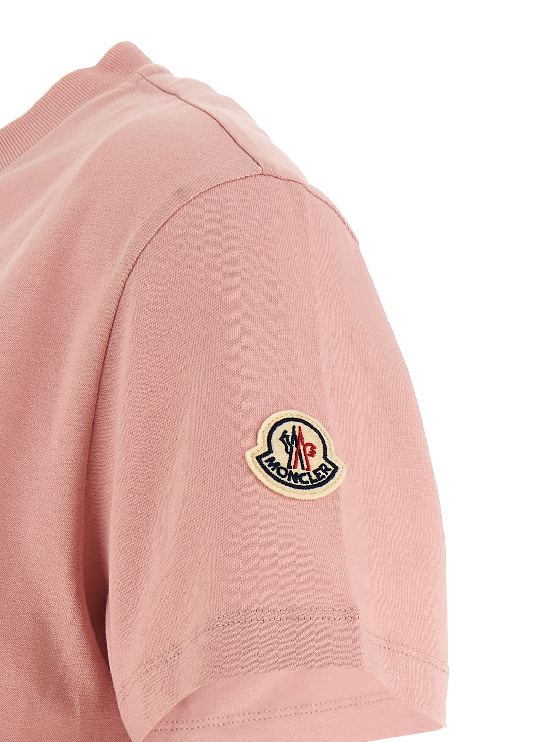 Moncler Logo T shirt - Rosa | b3cb32915fc3a45929152d0ca7fb677cd0ac47b8
