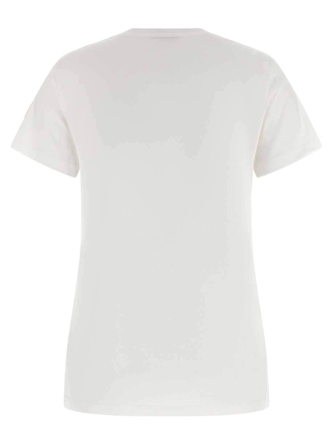 Moncler Logo Patch T shirt - Bianco | 966340fec414dad7bb472f0928f6a191fdaef5b4