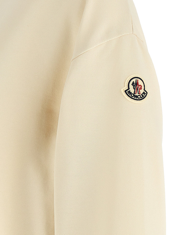 Moncler Logo Embroidery Felpe - Beige | 5e42d0c62fedb03c01a392f35cf1f0b287413809