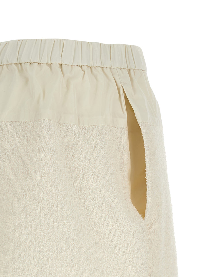 Moncler Bouclé Shorts Bermuda e Short - Bianco | f905f5db274dc7d85693ec925ba01c1e19ea8d0d