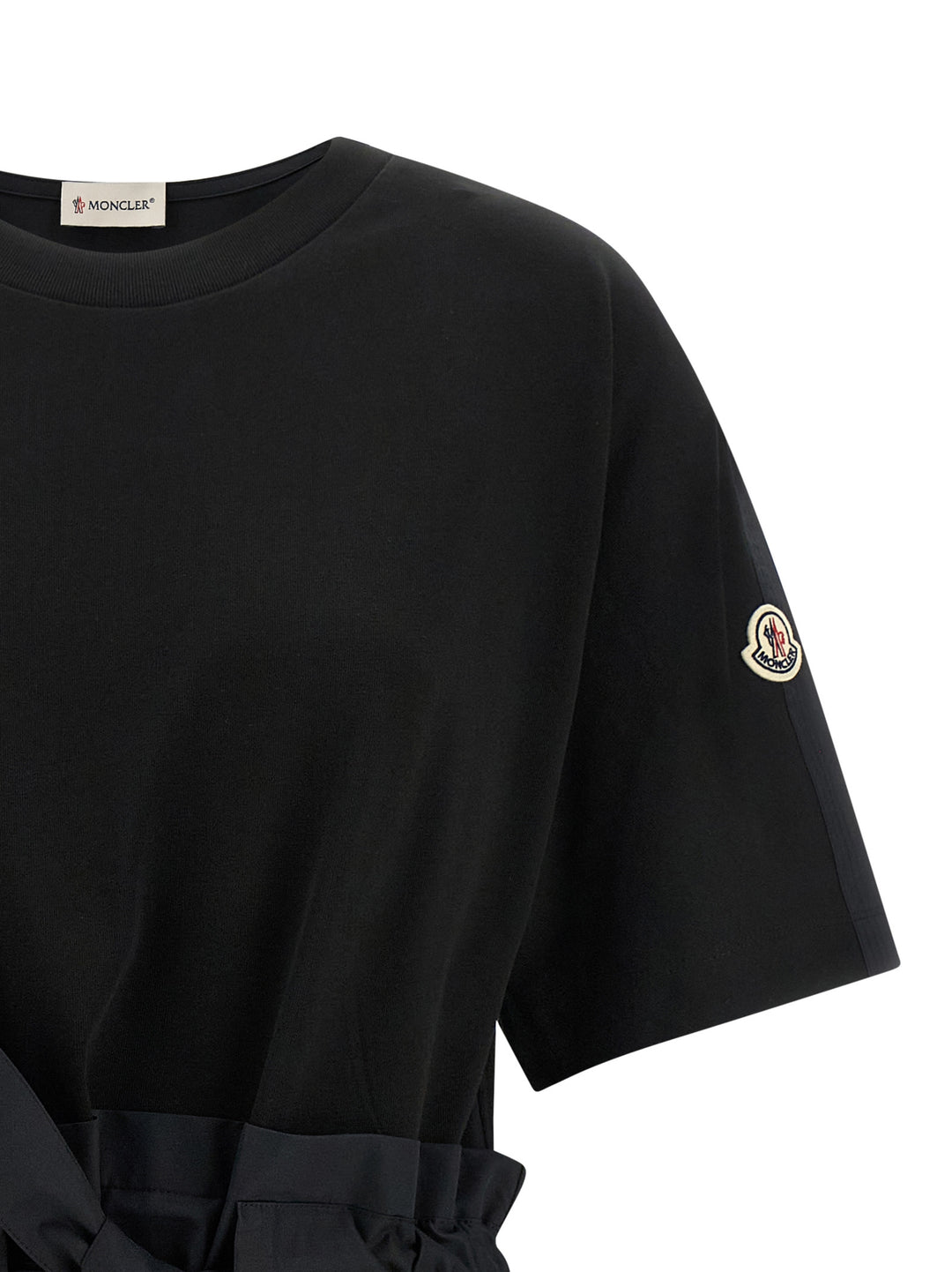 Moncler Belt Dress Abiti - Nero | 59411380e54a3f69f05683448ae6b94128e26fae