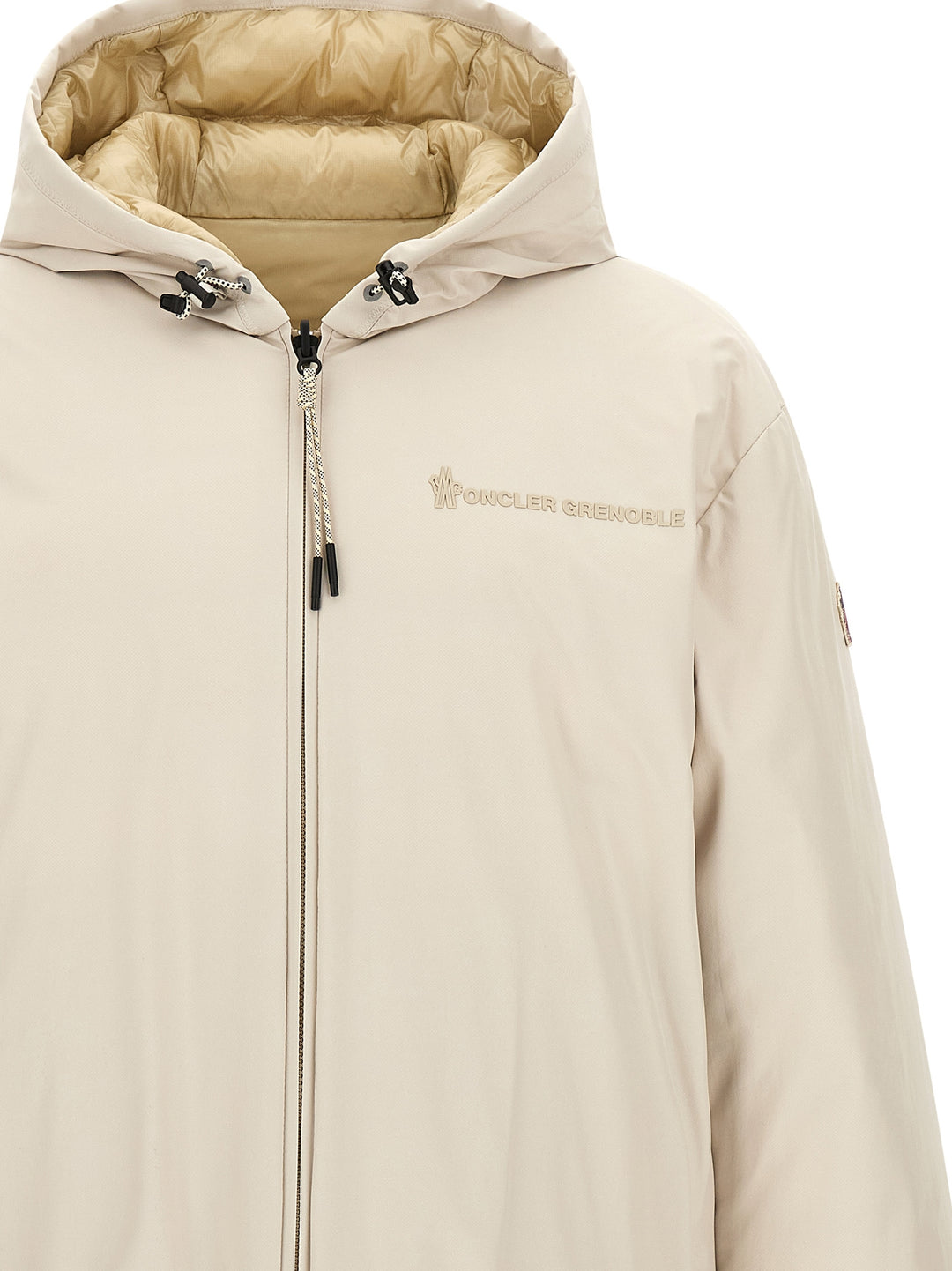 Moncler Grenoble Berguns Puffer Jackets - Beige | f1909ebf37910ef1e591abe63dc042bd8e39a9ed