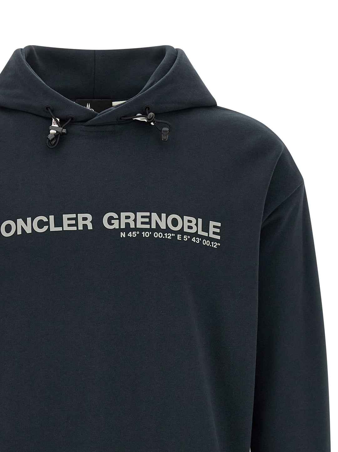 Moncler Grenoble Logo Hoodie Felpe - Blu | 19d2067200b35e024756f31e091d685439d0c4ee
