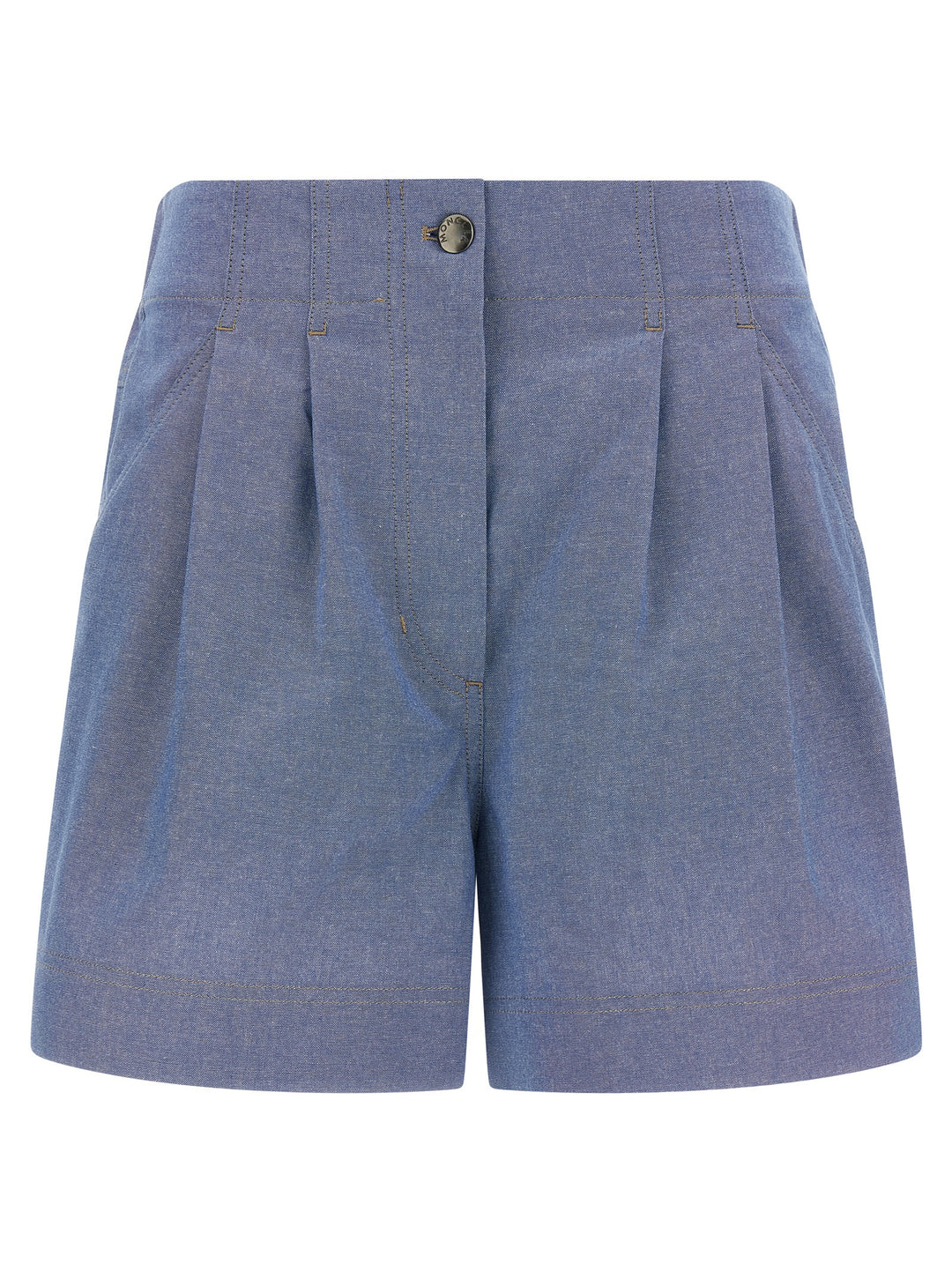Moncler Grenoble Chambray Cotton Shorts Bermuda e Short - Celeste | 5789610e3c2fe3892af25f67f60a6711e0c9500e