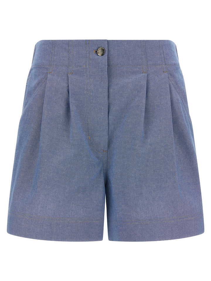 Moncler Grenoble Chambray Cotton Shorts Bermuda e Short - Celeste | 5789610e3c2fe3892af25f67f60a6711e0c9500e