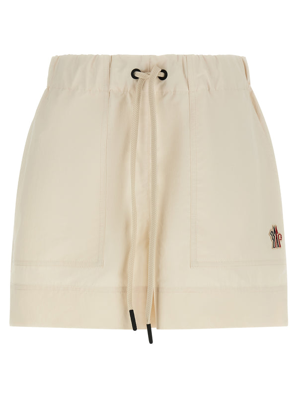 Bermudas y shorts técnicos fruncidos blancos