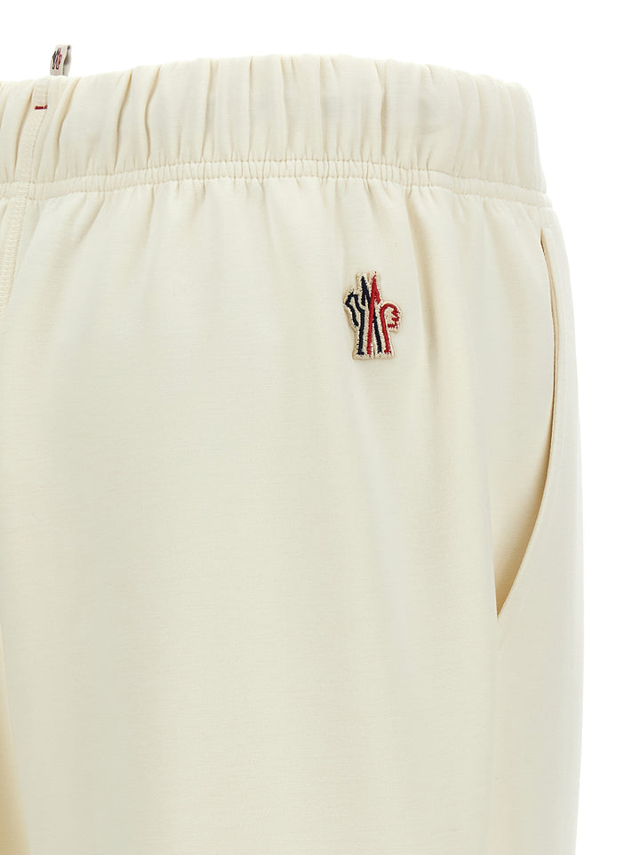 Moncler Grenoble Double Fabric Joggers Pantaloni - Bianco | 19b6e421d15f8dc430b6a7123be5faf6e59744e5