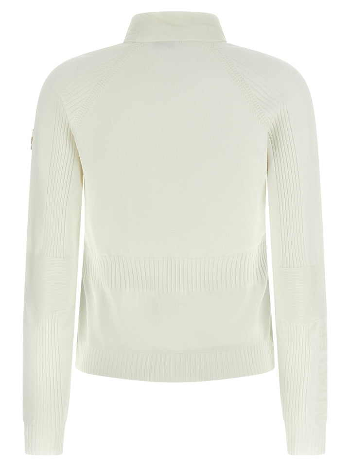 Moncler Grenoble Padded Cardigan Maglioni - Bianco | ede84f0220f4cfb2d875b02f183b35e5facf000c