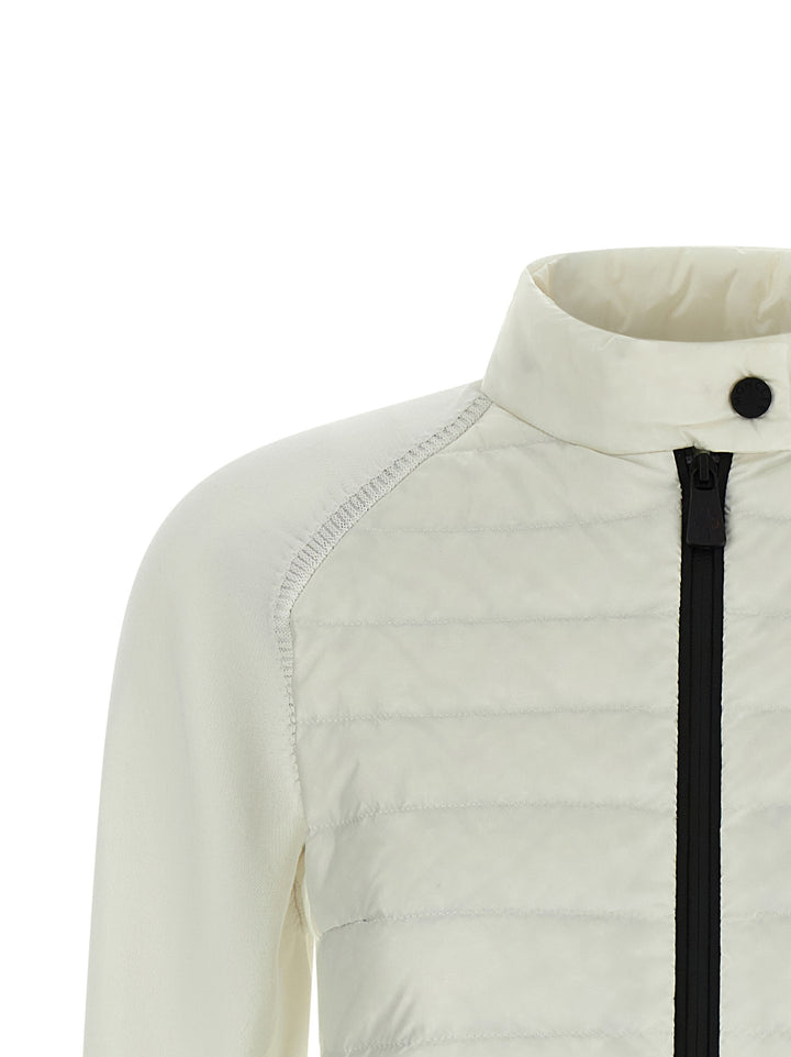 Moncler Grenoble Padded Cardigan Maglioni - Bianco | 9b60c004e02ab9a638561ce73f5f2418289cfa5d
