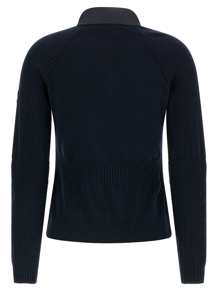 Moncler Grenoble Padded Cardigan Maglioni - Blu | c5ec7c83466cb46bb8e7c03cfa2c1969c82bfeae