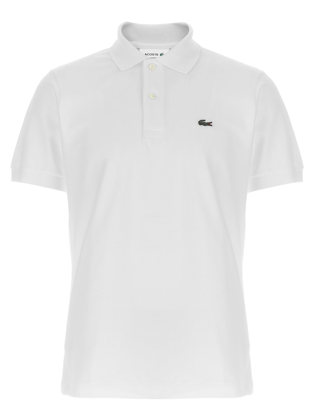 Lacoste Logo Patch  Shirt Polo - Bianco | 80d7aa826e1bfdc1f411a6a29cc288342afeb51f