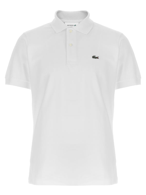 Logo Patch Shirt Polo White