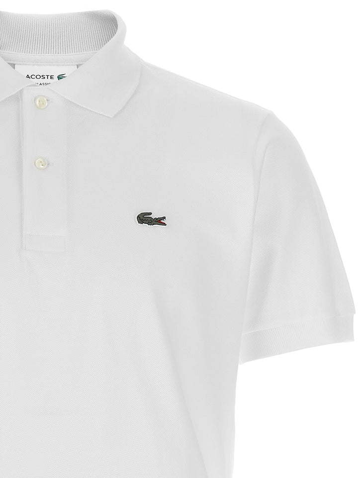 Lacoste Logo Patch  Shirt Polo - Bianco | 549cd492700fcf2e02c2fed3031d2d8e73b4a510