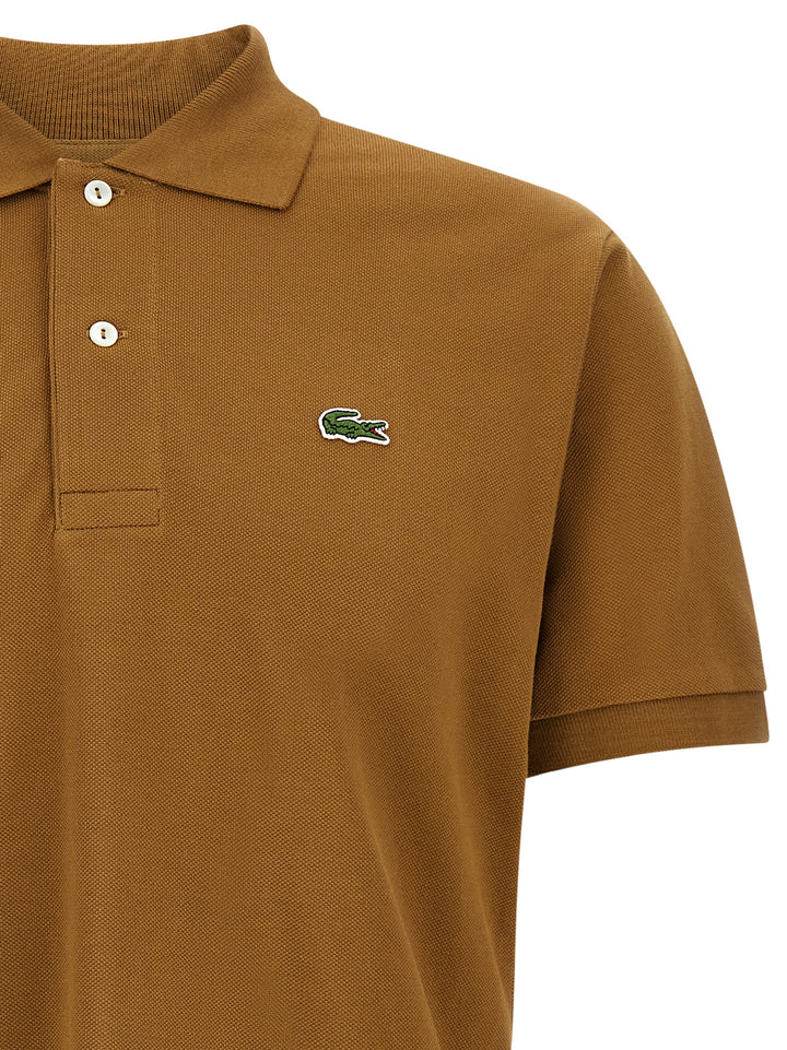 Lacoste Logo Patch  Shirt Polo - Marrone | 137a55ef45dc243a9eb9f1105ecd672d2b6ac60e