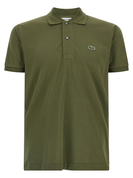 Logo Patch Shirt Polo Verde