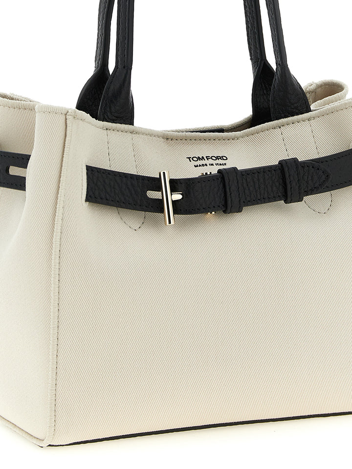 Tom Ford Audrey Tote - Bianco/Nero | 46638c3278476614b5bba0e3cf671feacc927acf
